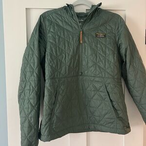 L.L. Bean Green Quilted Puffer Jacket